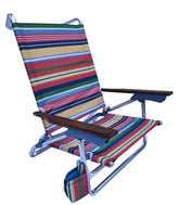 Seasonal Trends Beach Chair, with Wood Arm